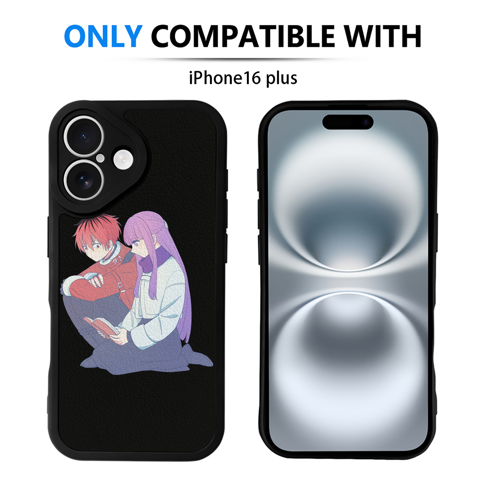 （画像用） 葬送のフリーレン Frieren 【iPhone 16シリーズ対応】シリコンスマホケース（レザー調） 材質：シリコン